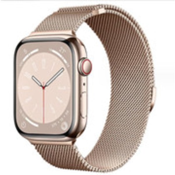 Milanese-silmukkahihna Apple Watchille 44mm 40mm 45mm 49mm 41mm 38mm 42mm 44mm Ranneke iwatch Series 9 3 6 5 SE 7 8 Ultra 2 starlight - Rose gold Rose gold 42mm/44mm/45mm/49mm