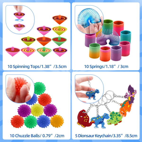 Festsäck för barn, 150 st födelsedagsfestgåvor leksakssortiment, Loot Bag Pinata Fillers Klassrums Giveaways & Belöningar för pojkar flickor