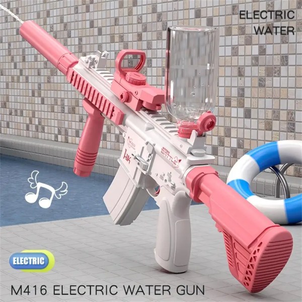 M416 Automatisk Sommer Elektrisk Legetøj Vandpistol Vandpistol med stor kapacitet Strand Udendørs