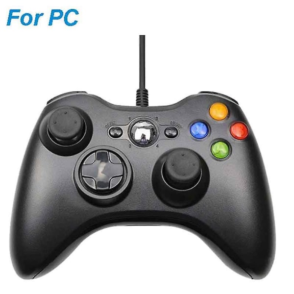 Usb-kablet gamepad joystick med dobbelt vibration pc-controller til Windows 7/ 8/10 ikke til Xbox 360 Controle til pc-spiltilbehør