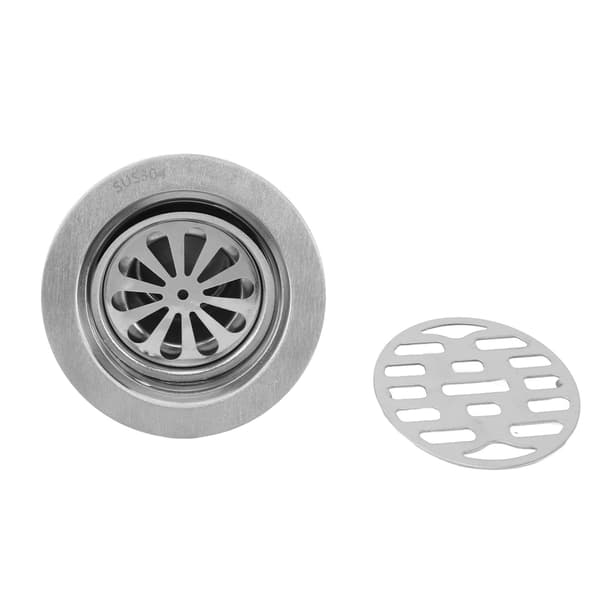 304 rostfritt stål 75MM rör förseglad vatten tee 10cm rund deodoriserande golvbrunn