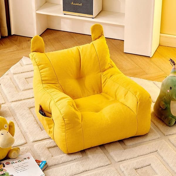 Enkel Sofa Barn Liten Sofastol Baby Lesehjørne Barn Yellow