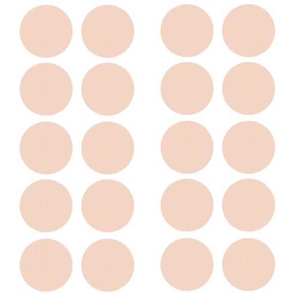 Huvudvårds-klistermärken för män, bröstkuddar, osynliga för kvinnor Beige