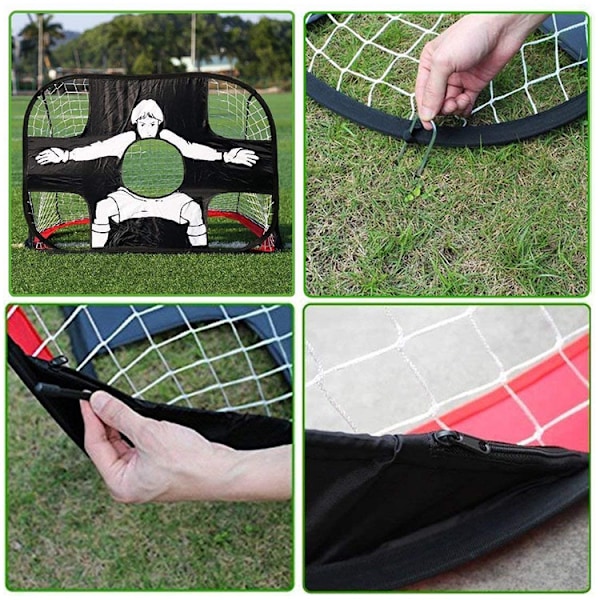Jalkapallomaali - Salibandy Portable Pop Up 2 in 1 - Varastossa/Ruotsi -