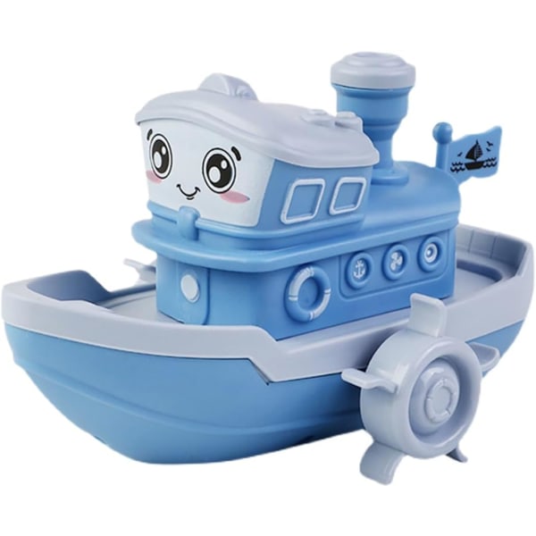 Windup Steamer Bath Toy, Funny Windup Steamship Tub Toy Steamboat Water