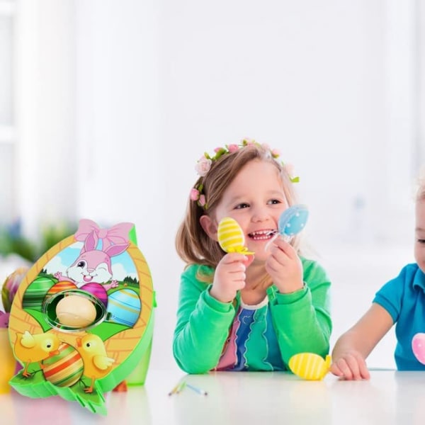 Pääsiäismunakoristelija Pääsiäismunanpyörityskoneen akkukäyttöinen koristelusarja 8 värikkäällä myrkyttömällä tussilla Pääsiäislelu lapsille