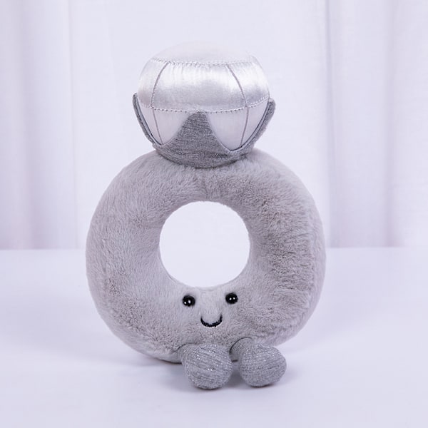 Jellycat gosedjursserie capybara gosedjur docka grossist 20cm diamond ring
