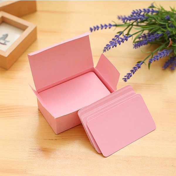 Spelkort tomt hårt papper kortpapper DIY brädspel Vit 01 Pink