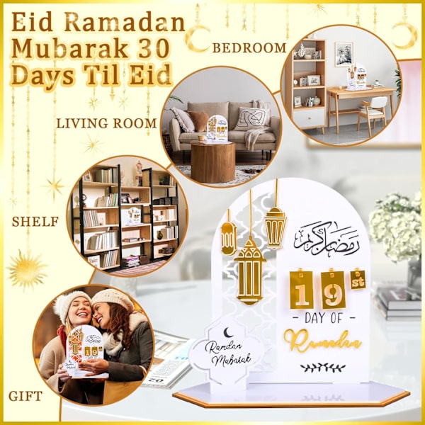 Ramadanin Adventi-kalenteri, Ramadanin Koristeet Kotiin, Akryylilaskentakalenterit Ramadan