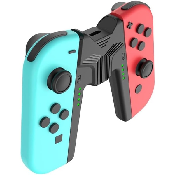 Laddningshandtag för Nintendo Switch/OLED för Joy Con, Joystick Charging Comfort V-Shaped Game
