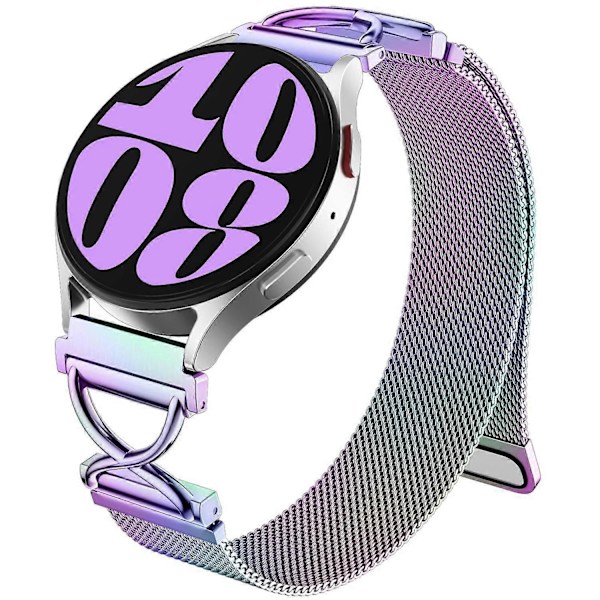Garmin vivomove Trend Venu Sq 2 Milanese -ranneke, galvanoidusta ruostumattomasta teräksestä valmistettu magneettinen rannekoru, monivärinen_xx Multicolor Multi-color