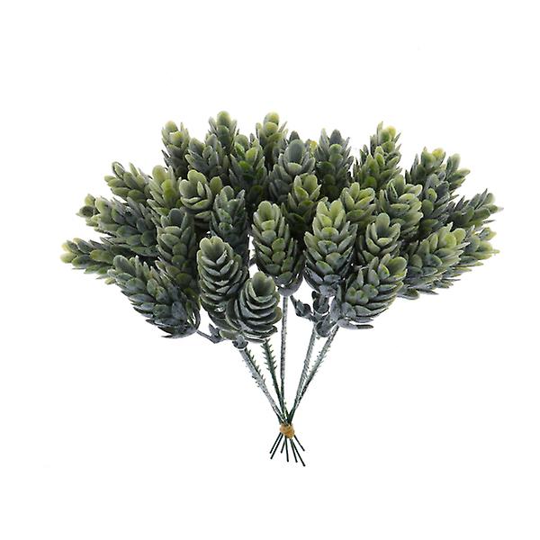 5 grenar 6 huvuden falskt konstgjort ananasgräs för hemkök Festdekorationer Hantverk