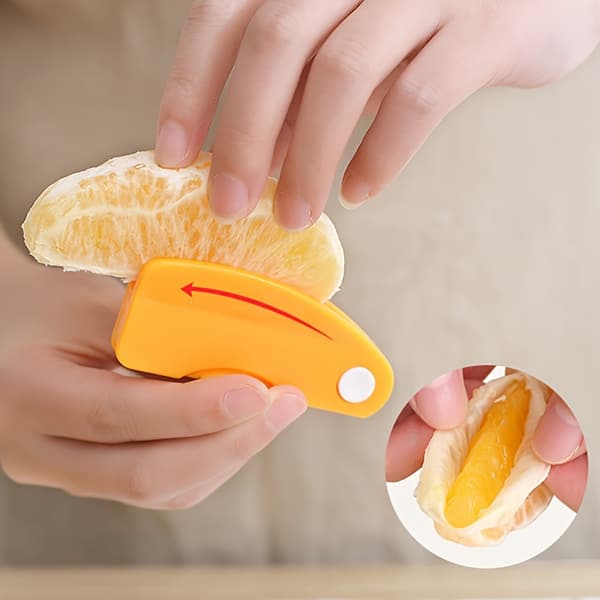 Appelsinskreller med sammenleggbart håndtak, sitron- og grapefruktskreller i plast, enkel