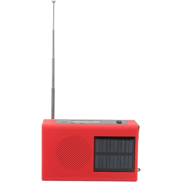 Nödväderradio med vev, 2,7 till 4,2V solväderradio med handvevshörlurar