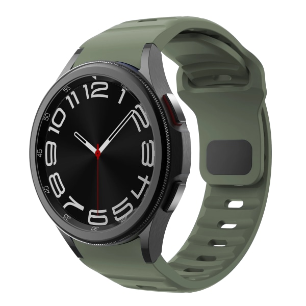 Silikonrem til Samsung Galaxy Watch 6 Classic 47mm 43mm/4 klassisk 46mm 42mm Armbånd Galaxy Watch 5/5pro 45mm/4/6 40mm 44mm Grå Gray watch 6 classic 47mm