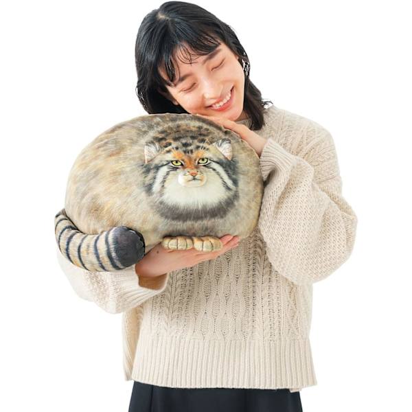 Plush Kroppskudde Katt 45cm/18tum, Pallas Katt Plyschdjur, Steppekatt Söta Plushies