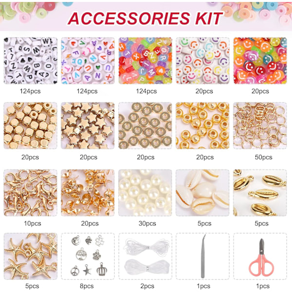 15000 st, 144 färger lera pärlor, Charm Armband DIY Kit för flickor 8-12, Polymer Heishi Pärlor för Smycken, för Hantverk Julklapp Purple