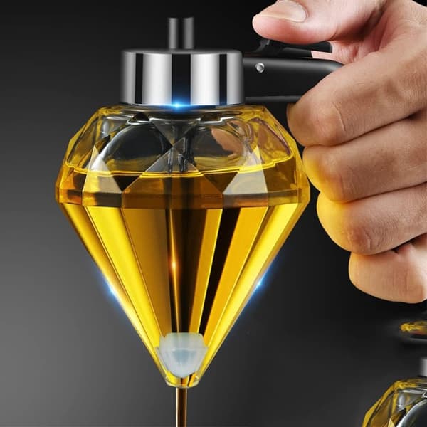 2 stycken trattformad glasflaska för olivolja, sirapsdispenser för kaffebar, glasoljedispenser, dispenserflaska