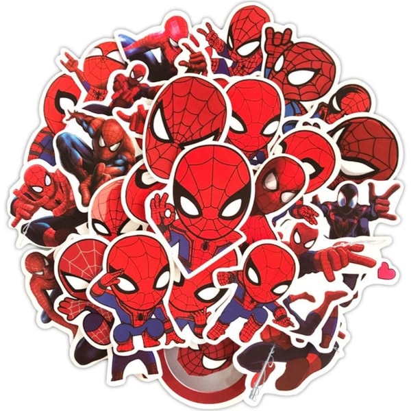 Klistremerkepakke, vinylklistremerker 35 deler vanntett Spiderman Graffiti-klistremerke
