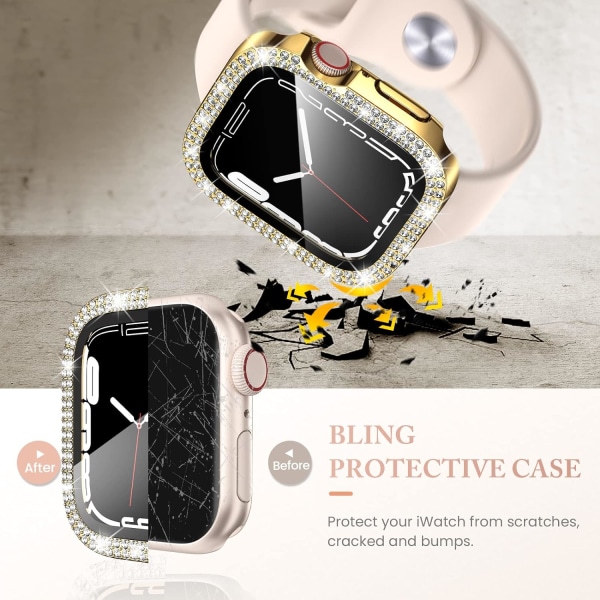 4-pakke til Apple Watch Screen Protector 40Mm Series 6/5/4/Watch Bling 4-Pack 3 4-Pack 3 40mm