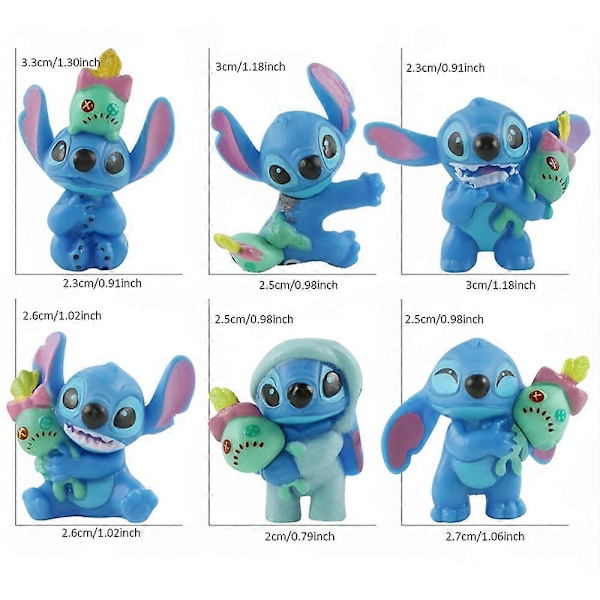 Julekalender 2024 Lilo & Stitch Actionfigur Legetøj 24 Dages Nedtælling Blind Box Overraskelsesgaver