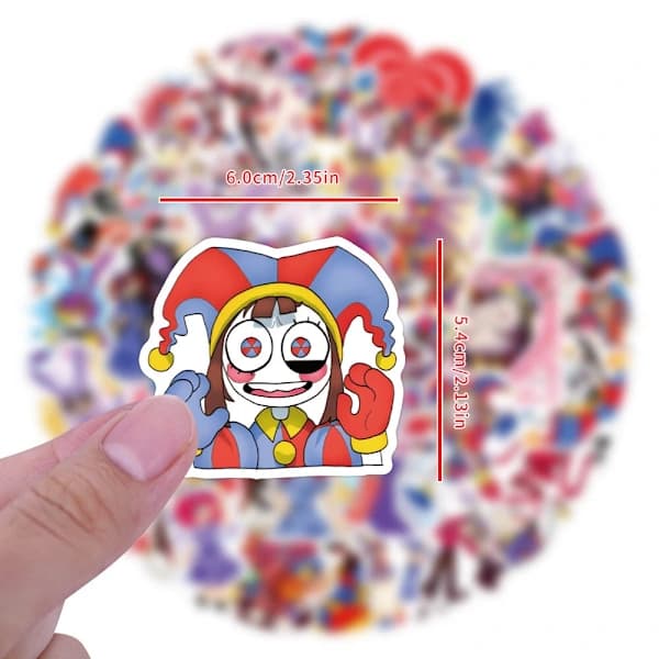 100X The Amazing Digital Circus Graffiti Kirja Puhelin Kitara Hydro Flasks Tarrat