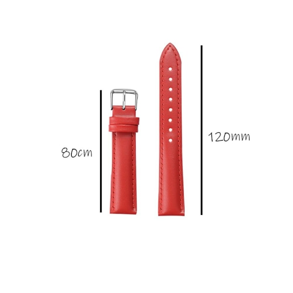 Kellon ranneke PUNAINEN 12MM Punainen Red 12mm