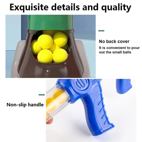 Luftdrivet ankskjutningsspel för utomhuslek 2 Gun + 24 Soft bullet