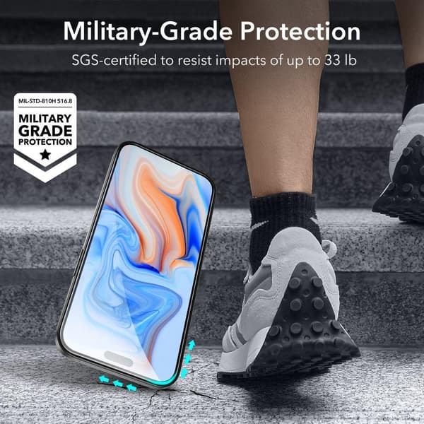 ESR iPhone 15 2-PACK Skärmskydd i härdat glas
