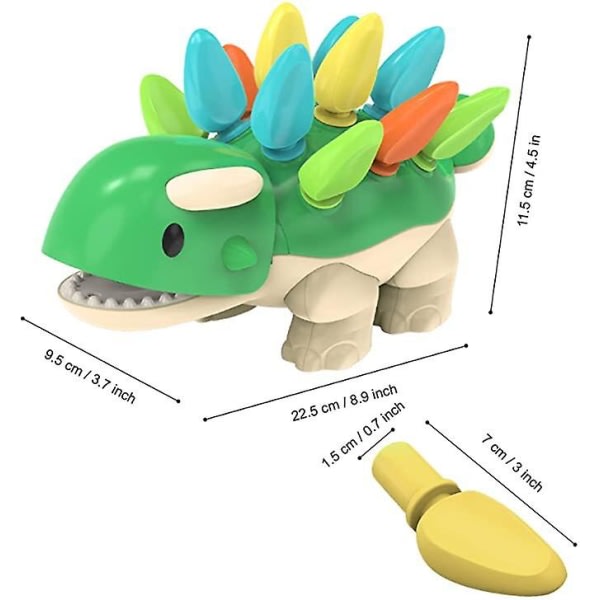 Småbørns læringsaktiviteter Pædagogisk splejsning Dinosaur Legetøj