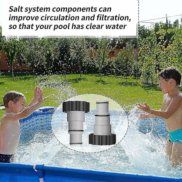 2-pak Intex Pool A-adapter udskiftningspumpe slange adapter A-serie med indvendig gevindskrue