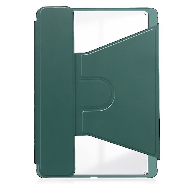 Transparent Smartfodral med tangentbord för Samsung Galaxy Tab A9+ 360 graders rotation Dark Green