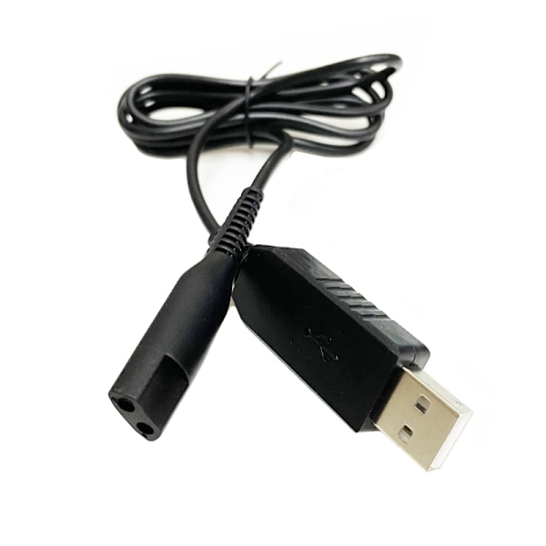 USB-latauskaapeli Braun 1-9 -sarjan partakoneille, sarjat S3, S5, S7 ja S9. Käyttökelpoinen ja luotettava laturi, 1 m kaapeli