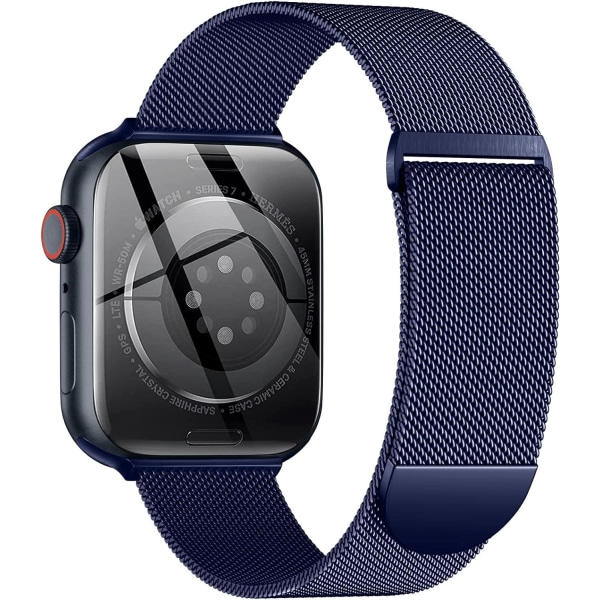 Metallband yhteensopiva Apple Watch -ranneke 40 mm 38 mm 41 mm Sininen-WELLNGS Sininen Blue 42/44/45/49mm
