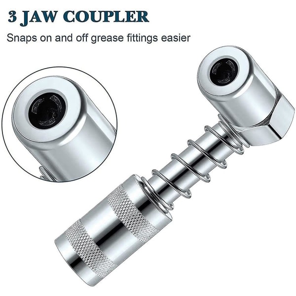 Grease nozzle adapter Grease - Accessories 90 degree grease coupling adapter with sleeve 3 jaw angle G