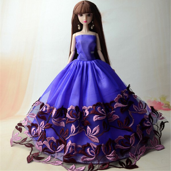 5 st/set Bröllopsklänning Prinsessklänning Kläder för Barbie 0