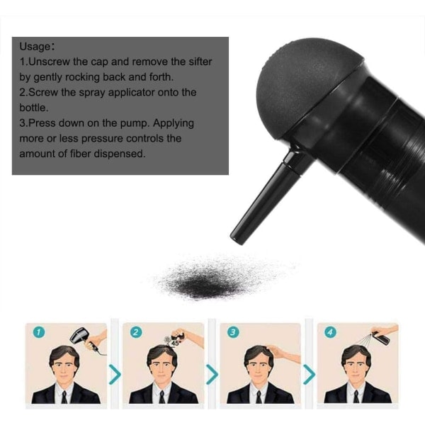 TG Hårfiber Pump Spray Applikator - Professionel hårfiber_xx