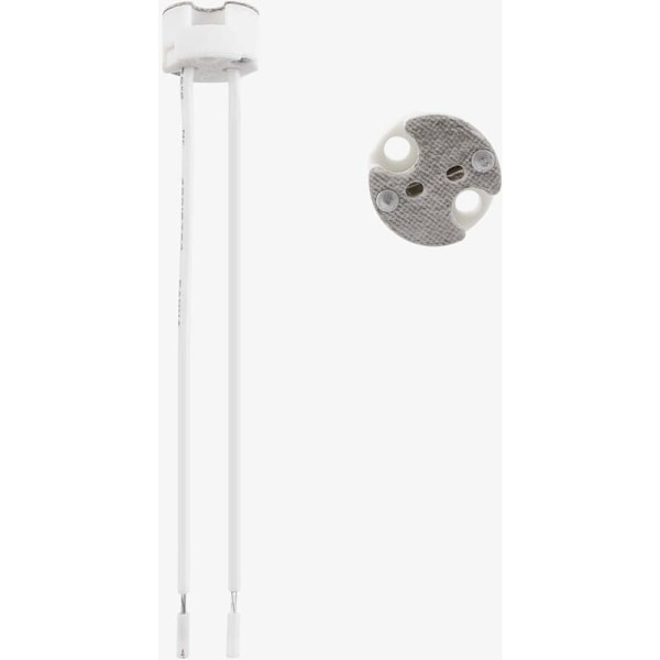 Sæt med 10x GU5.3 fatninger - GU5.3 eller MR16 fatninger - Støtte med 12V kabel