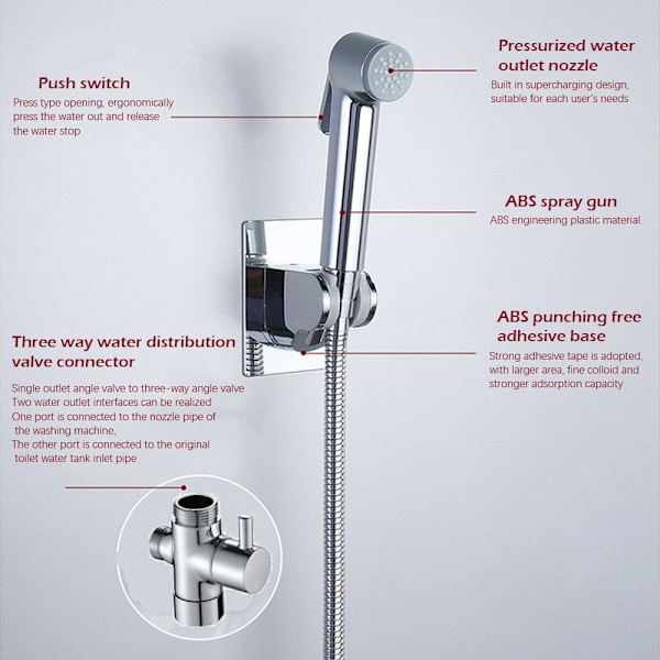 Toilet Bidet Sprayer Håndbidetarmatur Bidetbruser