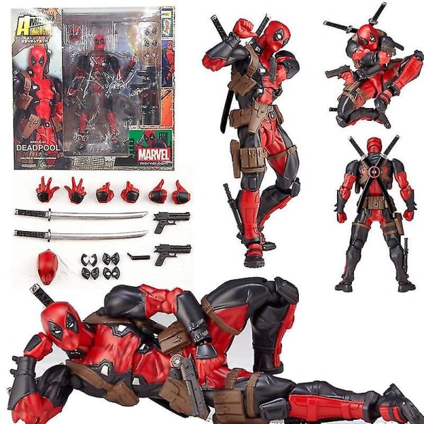 Marvel Legends X-men No.001 Deadpool Action Figur Fantastisk Revoltech Kaiyodo Toy
