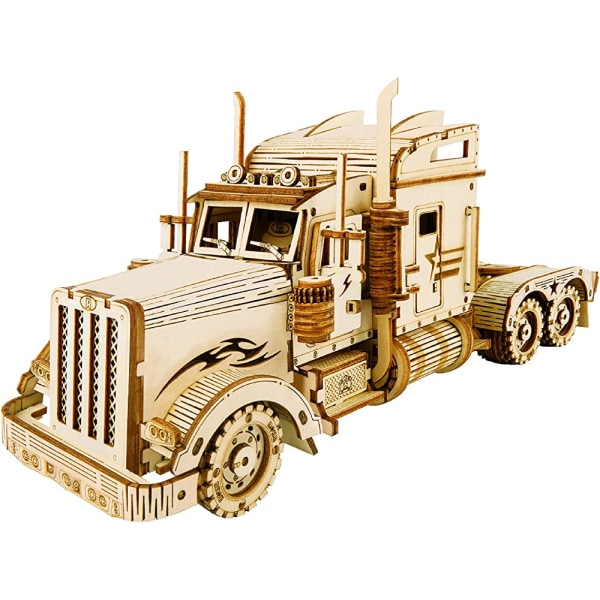 3D Wooden Puzzle, Scale Mechanical Vehicle Model Building Kits, Best Toys Gift for Adults & Tee