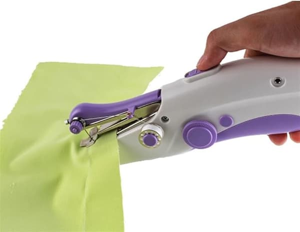 Mini Handheld Electric Sewing Machine with Double Needles for Home Use