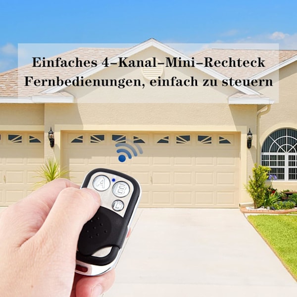 433MHz Fix Code Clone garasjeportåpner fjernkontroll kompatibel med TORMATIC DORMA HS43-1E | HS43-2E Håndholdt sender 2 stk