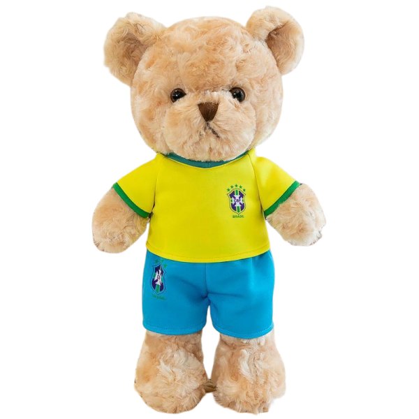 Qatar VM 2022 Maskot Fotbollsspelare Plyschdocka (35cm) Brazil