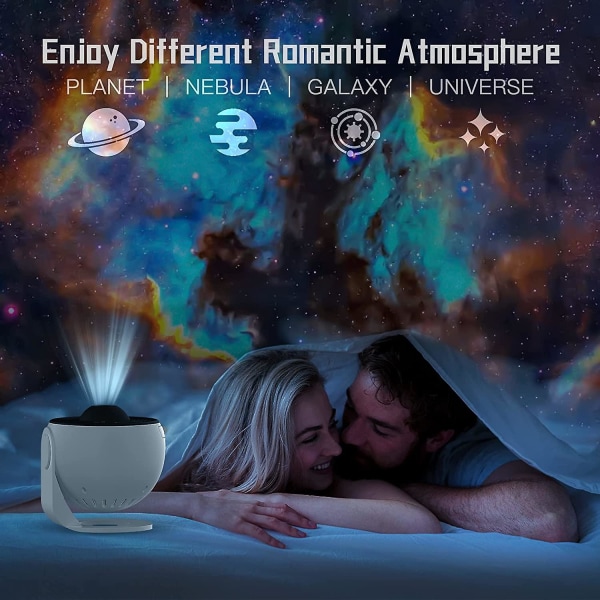 Stjerneprojektor, Planetarium Galaxy Projektor for soverom, Projektor, Nattlys Projektor for barn Voksen Spillrom, Hjemmekino, Tak, Rom Dek.