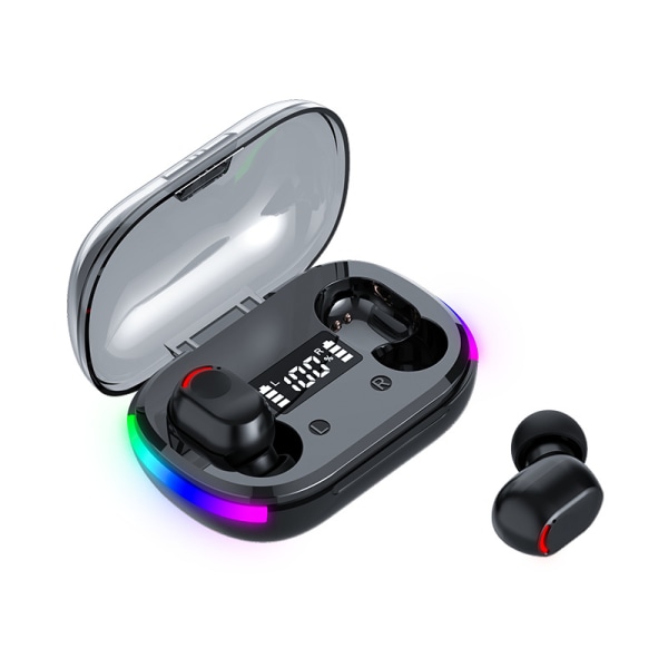Trådløse øretelefoner, HiFi Digital LED-skærm Stereo Gaming-øretelefoner Bluetooth-hovedtelefoner