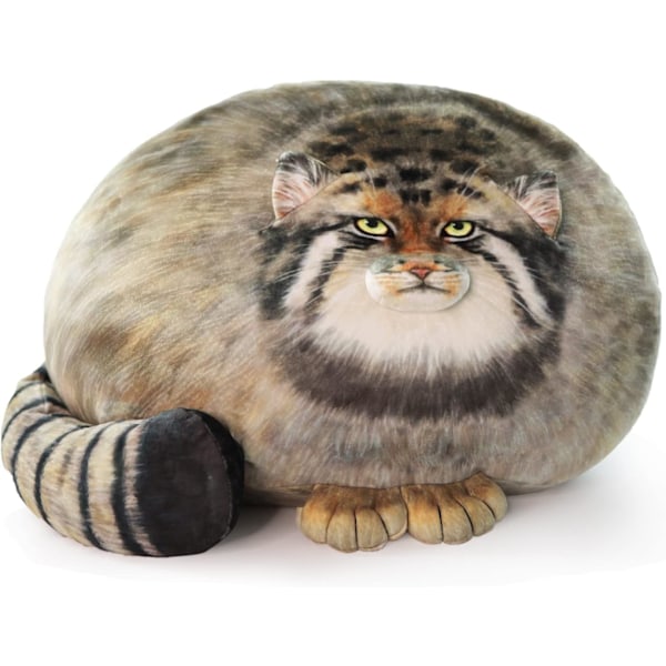 Plush Kroppskudde Katt 45cm/18tum, Pallas Katt Plyschdjur, Steppekatt Söta Plushies