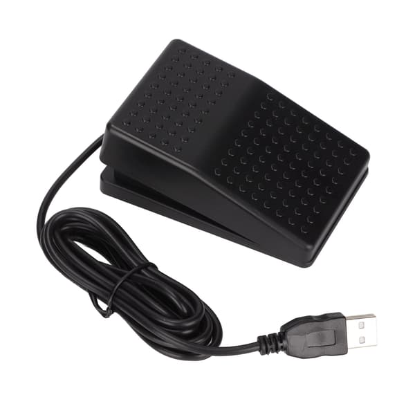 USB Foot Pedal High Sensitivity Multifunctional Ergonomic Single Foot Pedal with 2m Cable for Computer