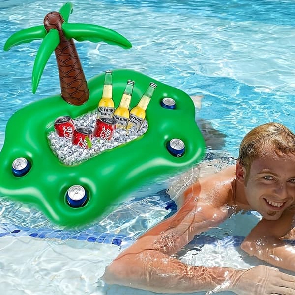 Grøn oppustelig drikkebakke til pool Green