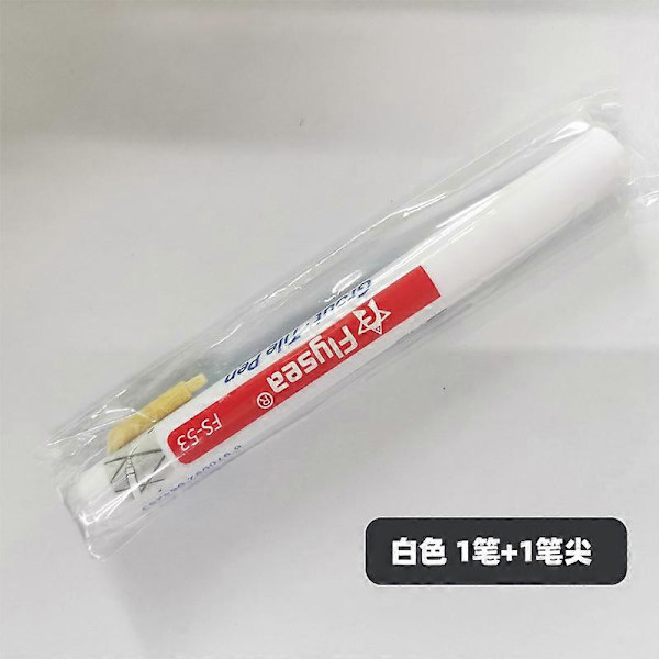 Flise Reparations Pen, Vægreparations Pen, Flise Skønhedspen, Toiletgulv Flise Revne Dekontamineringspen White x1